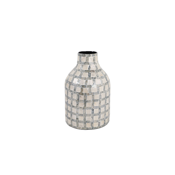 Jarron Capiz Plaid Ivory Multi
