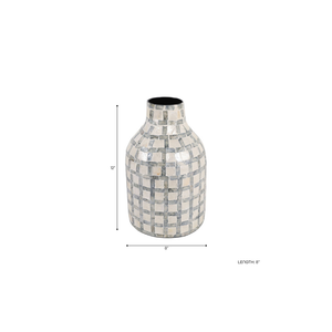 Jarron Capiz Plaid Ivory Multi