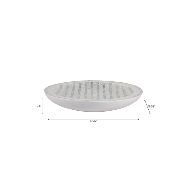 Bowl Capiz Blue