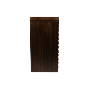 Gabinete decorativo de madera de teca con diseño geométrico – 2 puertas