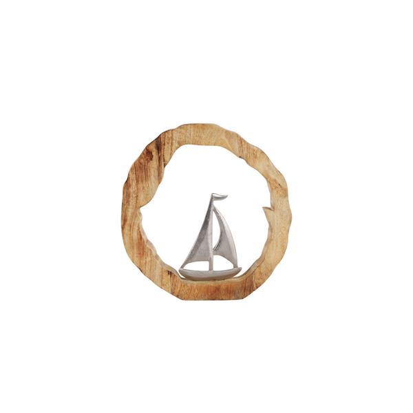 Adorno Mesa Sailboat Silver/Natural