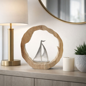 Adorno Mesa Sailboat Silver/Natural
