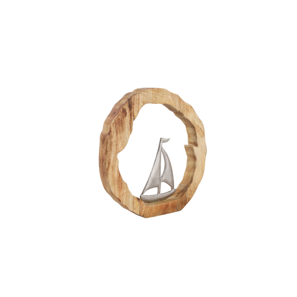 Adorno Mesa Sailboat Silver/Natural