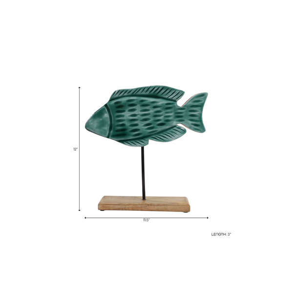Adorno De Pez Azul