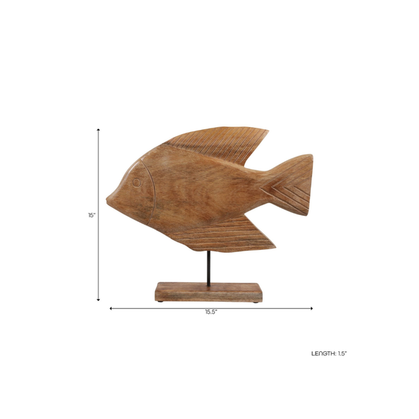 Adorno de Pez en Madera