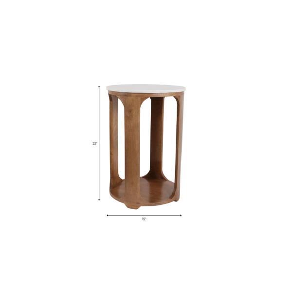 Mesa Lateral White/Brown