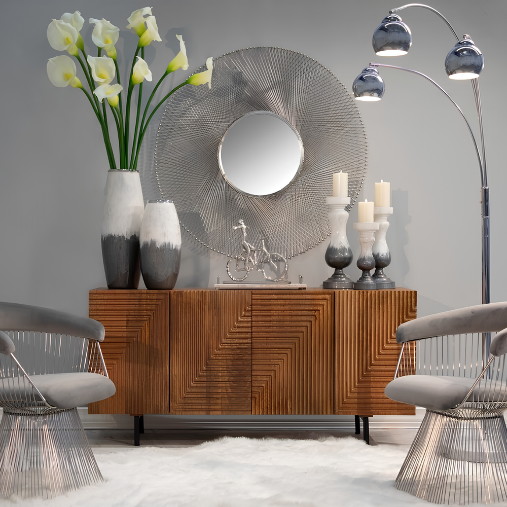 Gabinete Marron 60X32 Fluted
