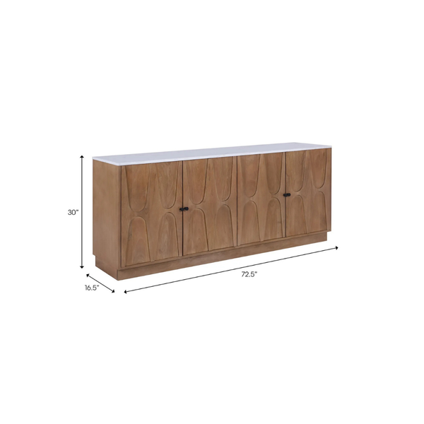 Gabinete White/Brown 72X30