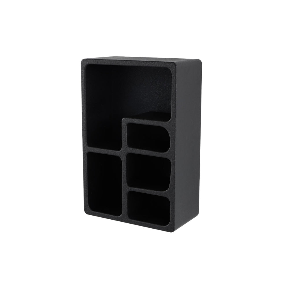 Estante decorativo de pared geométrico negro de 5 niveles