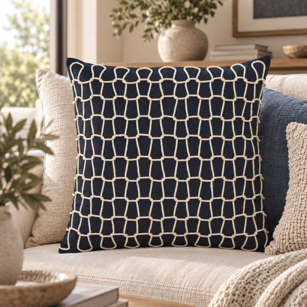 Cojin Navy Blue 20pulg