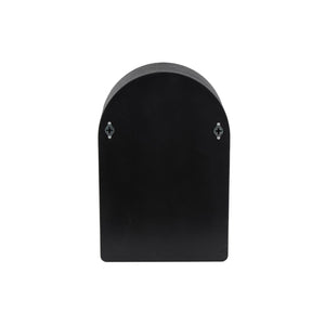 Estante decorativo de pared geométrico arqueado negro de 4 niveles
