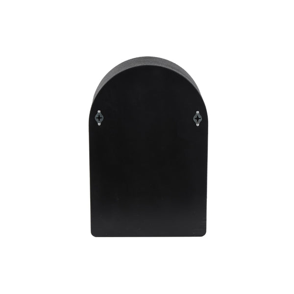 Estante decorativo de pared geométrico arqueado negro de 4 niveles