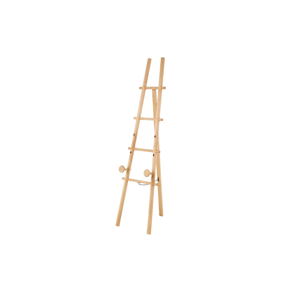 Caballete decorativo de piso ajustable en madera natural de 3 niveles