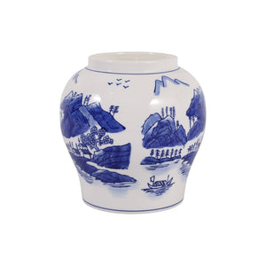 Vela aromática Neroli & Basil en recipiente chinoiserie azul y blanco – 39 oz