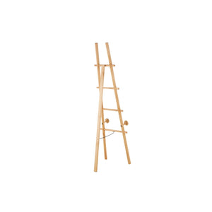 Caballete decorativo de piso ajustable en madera natural de 3 niveles