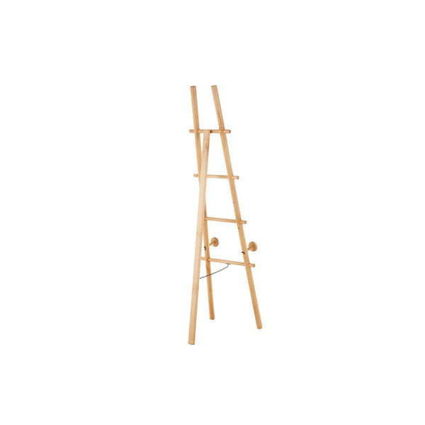 Caballete decorativo de piso ajustable en madera natural de 3 niveles