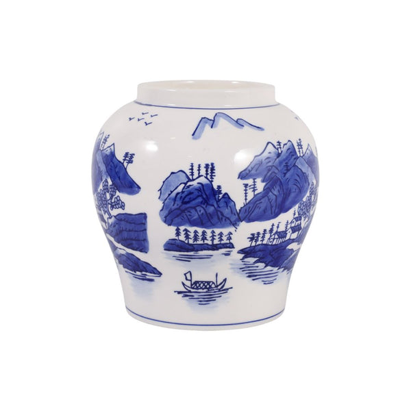 Vela aromática Neroli & Basil en recipiente chinoiserie azul y blanco – 39 oz
