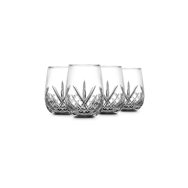 Dublin Stemless Wine S/4, 15 OZ