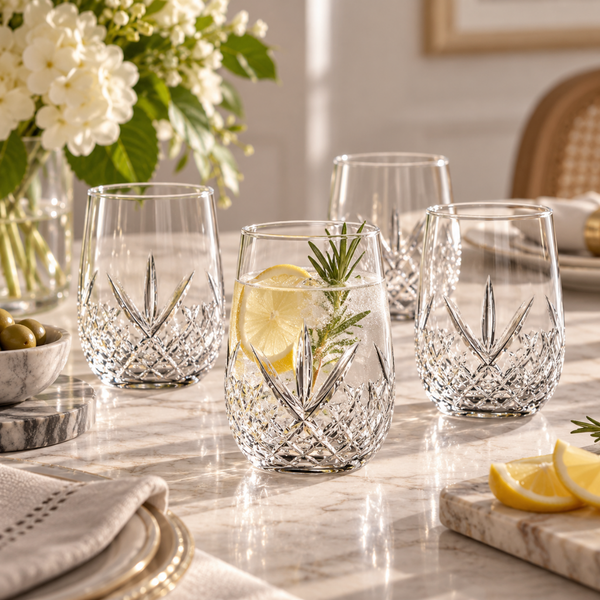 Dublin Stemless Wine S/4, 15 OZ