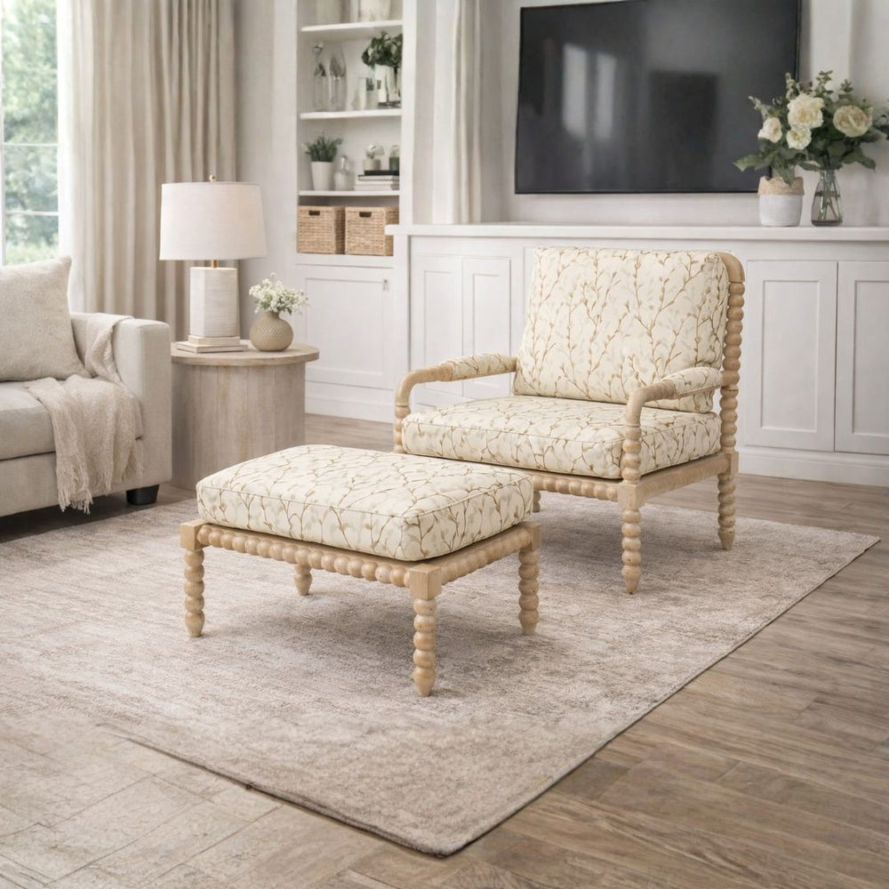 Sillón Bramble Cholet con otomana