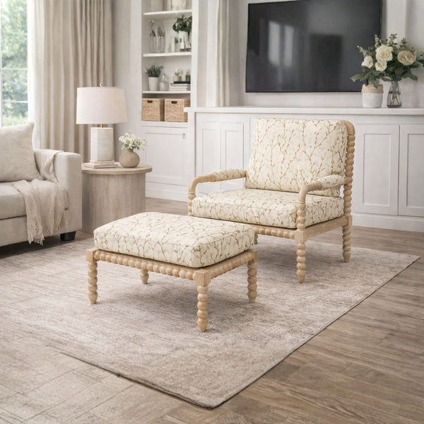 Sillón Bramble Cholet con otomana