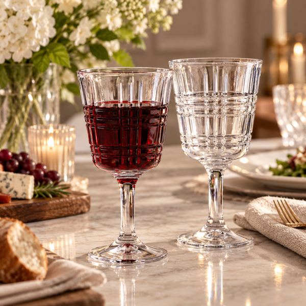 Plaid Boundary Goblet S/4