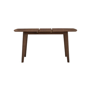Mesa de comedor extensible Arthur en roble malayo y nogal