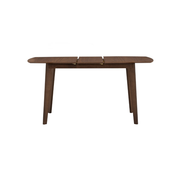 Mesa de comedor extensible Arthur en roble malayo y nogal