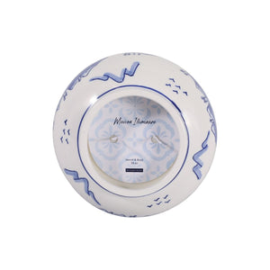 Vela aromática Neroli & Basil en recipiente chinoiserie azul y blanco – 39 oz