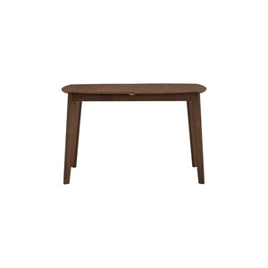 Mesa de comedor extensible Arthur en roble malayo y nogal