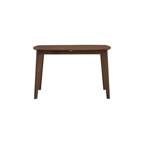 Mesa de comedor extensible Arthur en roble malayo y nogal