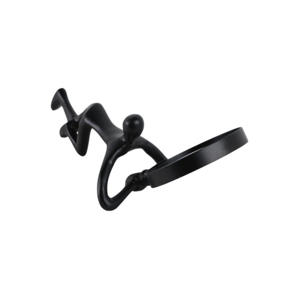 Lupa decorativa Adams negra con mango – 9"