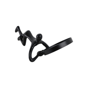 Lupa decorativa Adams negra con mango – 9"