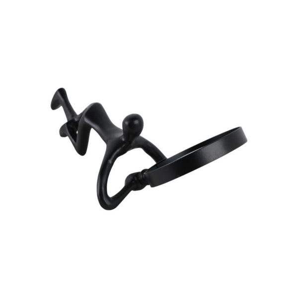 Lupa decorativa Adams negra con mango – 9"