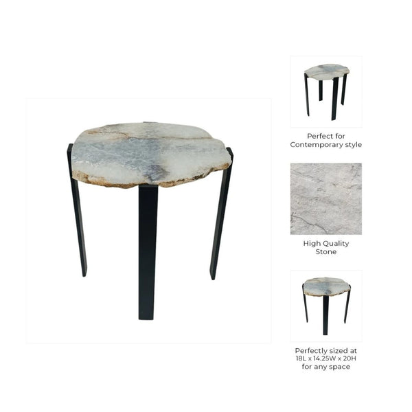 Mesa auxiliar Raw Edge Agate