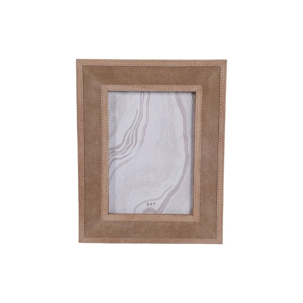 Portarretrato Gilboa de gamuza color tan para foto 5×7