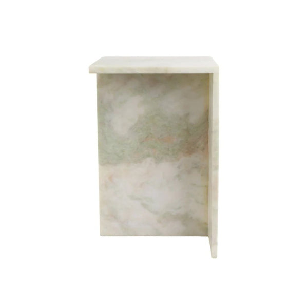 Mesa auxiliar de mármol 20″ × 13″