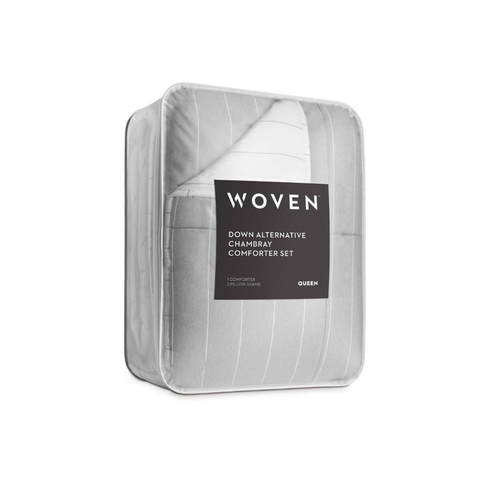 Set de Comforter de Plumón Gris