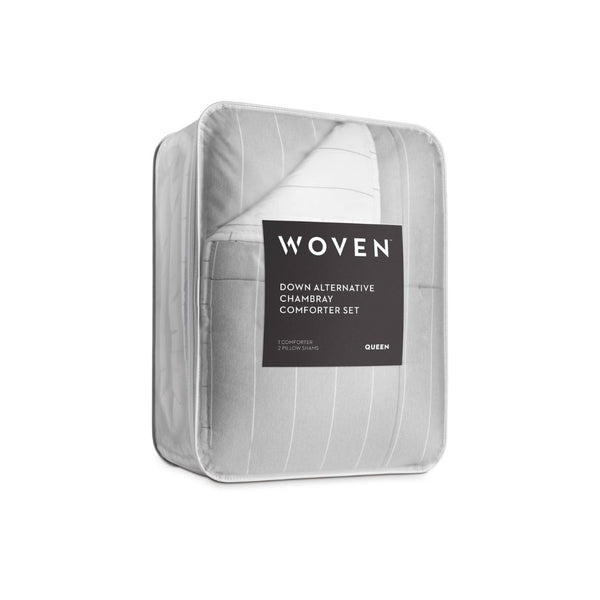 Set de Comforter de Plumón Gris