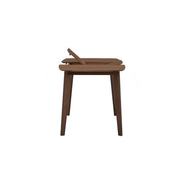 Mesa de comedor extensible Arthur en roble malayo y nogal