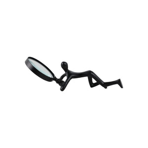 Lupa decorativa Adams negra con mango – 9"