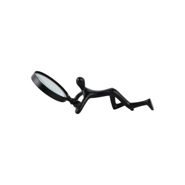 Lupa decorativa Adams negra con mango – 9"