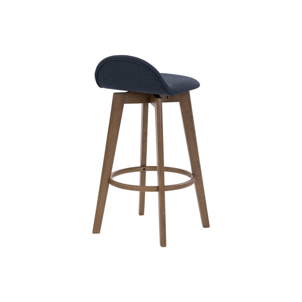 Taburette Mora tapizada en tela Navy