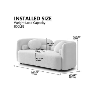 Colección de sofá Boucle de estilo japonés