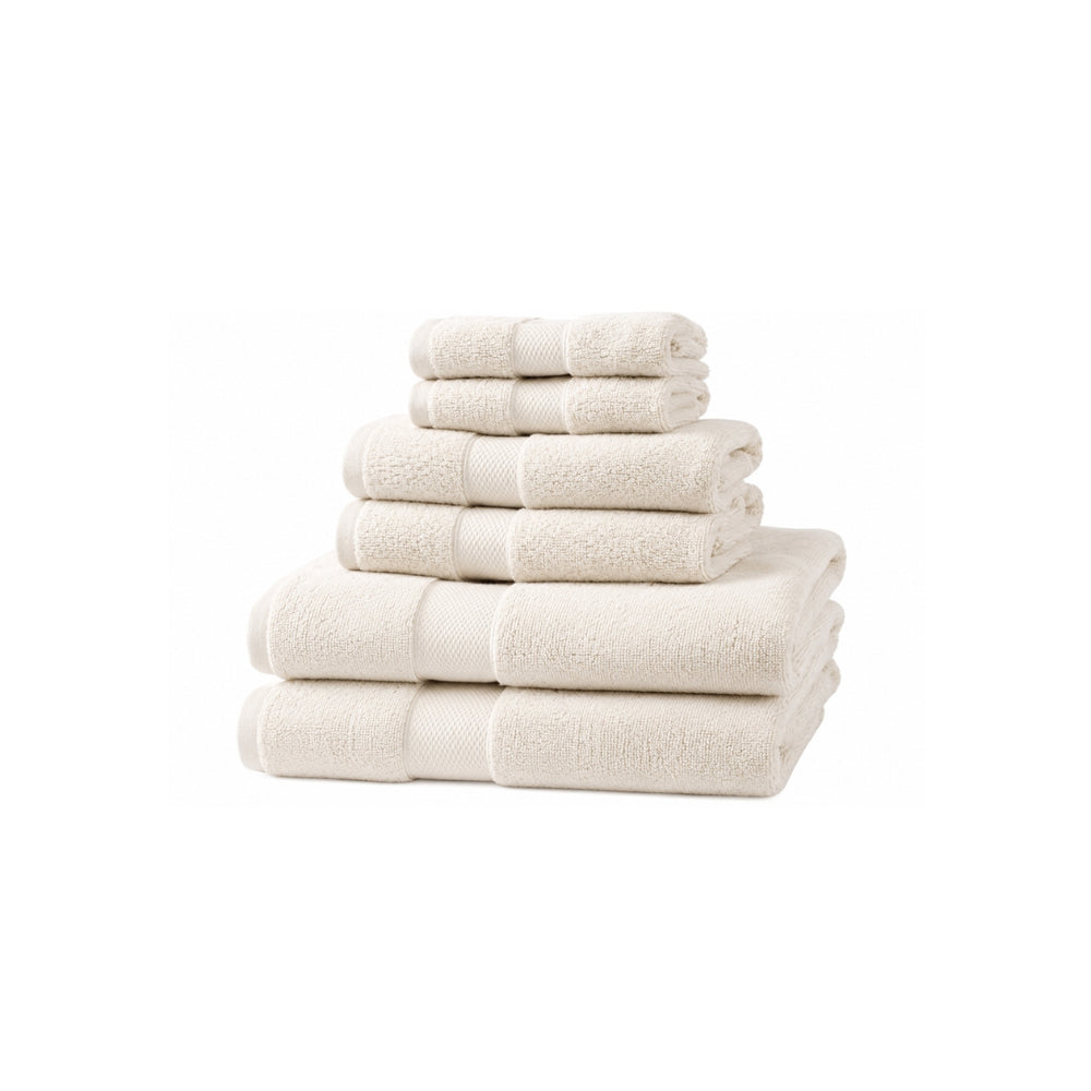 Juego de Toallas Premium de 6 Piezas – Blanco