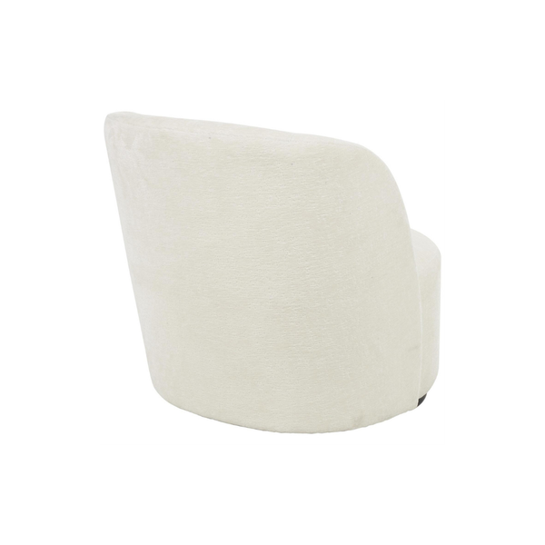 Sillón Giratorio Bouclé Blanco