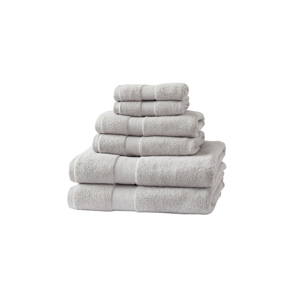 Juego de Toallas Premium de 6 Piezas – Gris claro