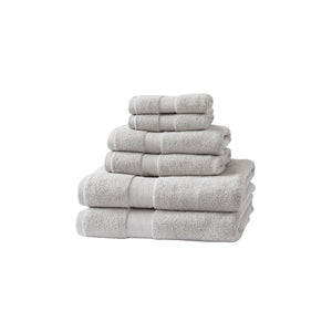 Juego de Toallas Premium de 6 Piezas – Gris claro