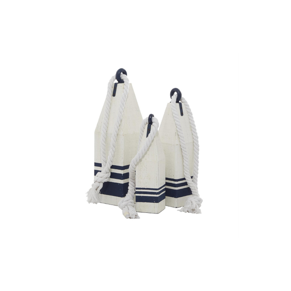 Set de 3 Boyas Decorativas de Madera