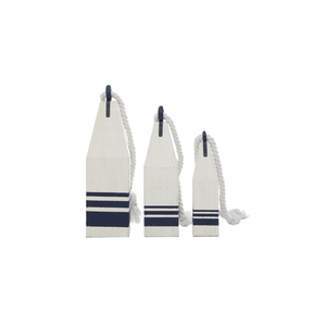Set de 3 Boyas Decorativas de Madera